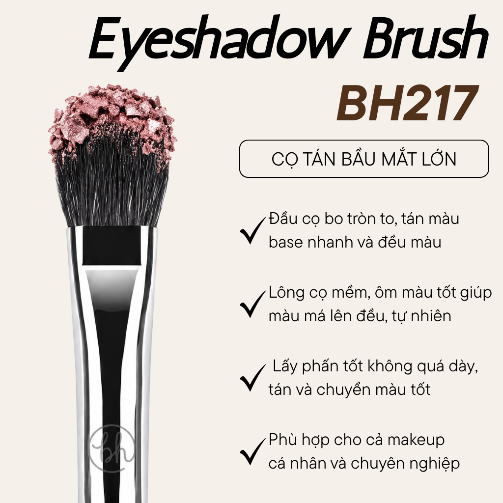 Cọ Bầu Mắt Lớn Tán Màu Và Highlight Bh Cosmetics Eyeshadow Brush BH217